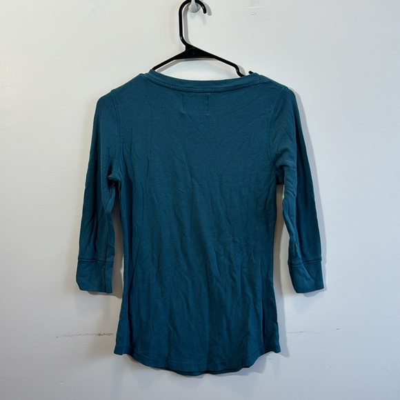 Arabella & Addison medium teal 3/4 sleeve shirt - Picture 2 of 3